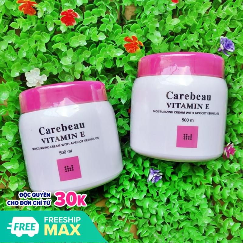 Kem dưỡng da toàn thân Vitamin E Carebeau màu hồng 500ml Thái Lan – KB227