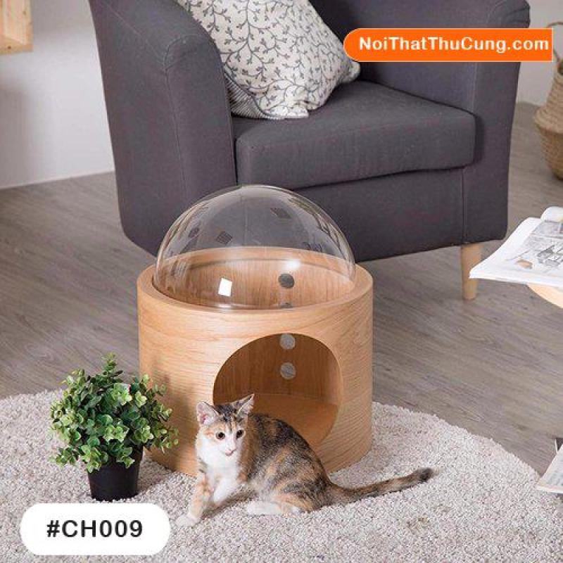 Nhà Gỗ Anpha Cho Mèo Phi Hành Gia CH009