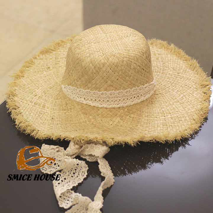 [HCM]NÓN CÓI RAFFIA NƠ REN VÀNH RỘNG