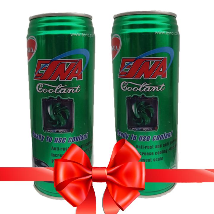 Bộ 2 nước làm mát xe ô tô, xe máy (màu xanh) Esna Coolant 500ml