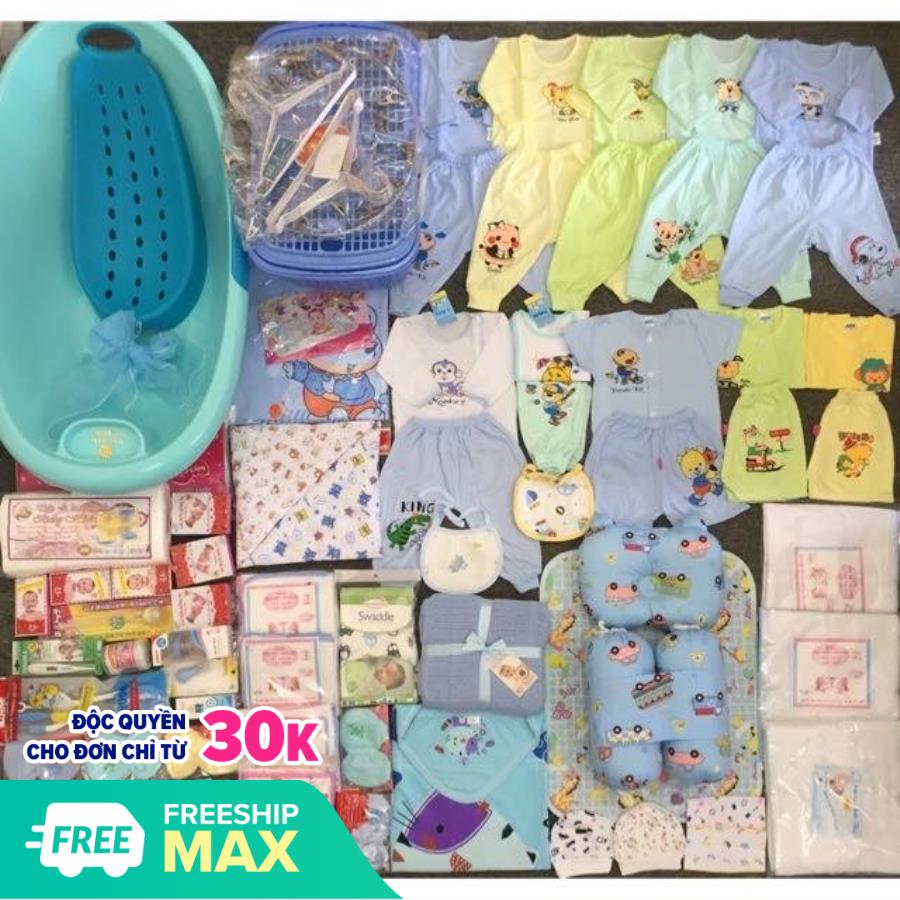 Đồ sơ sinh đầy đủ trọn gói cho mẹ sắp sinh bé sơ sinh đến 6kg mã 1260K