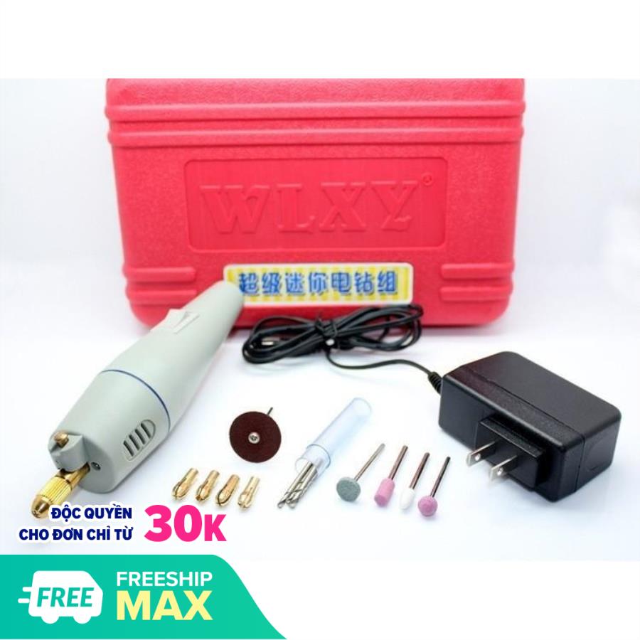 Bộ máy khoan mài cắt cầm tay mini