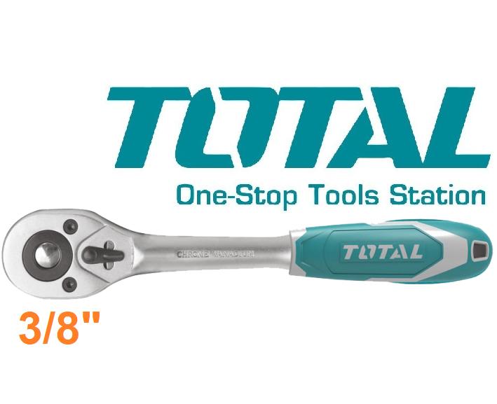 Cờ lê lực cần siết 2 chiều 3/8 inch 45T 205mm CrV Ratchet Wrench TOTAL THT106386