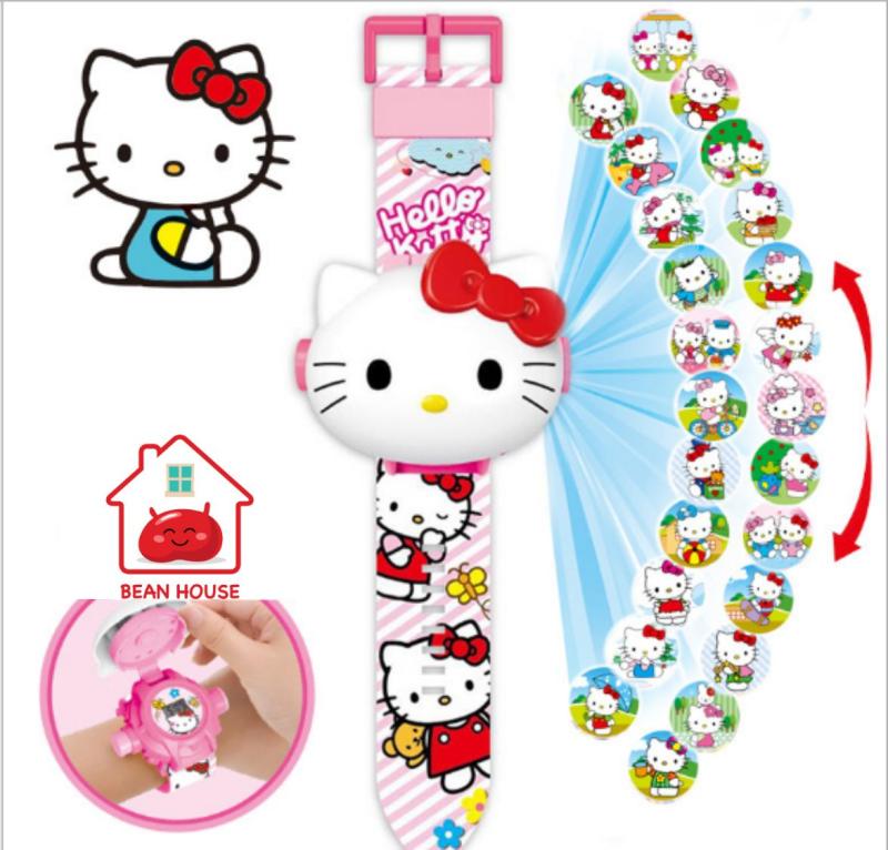 Nơi bán Đồng hồ chiếu 24 hình mèo Kitty Siêu Đáng Yêu