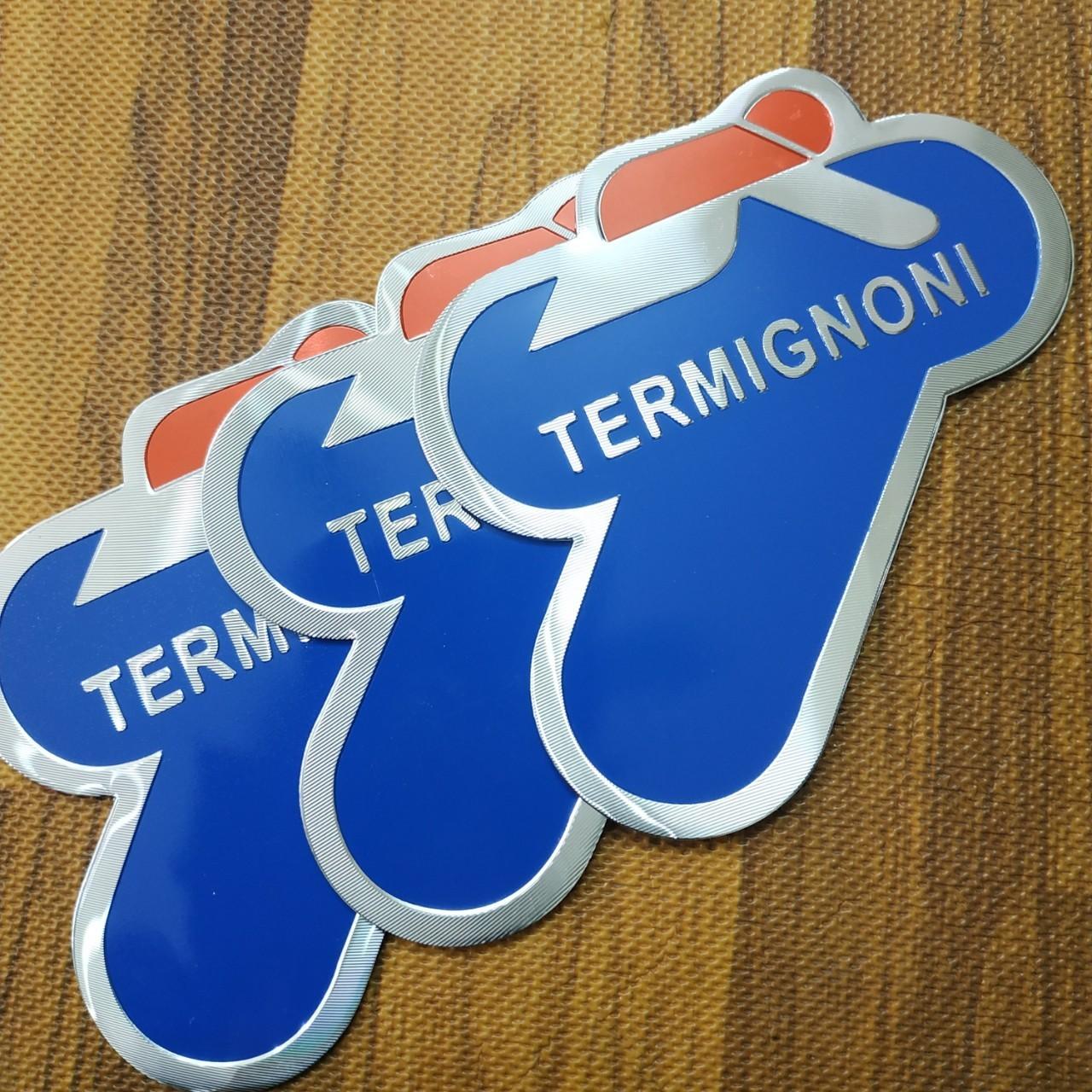 Tem nhôm dán Pô Termignoni 8.5x9 cm