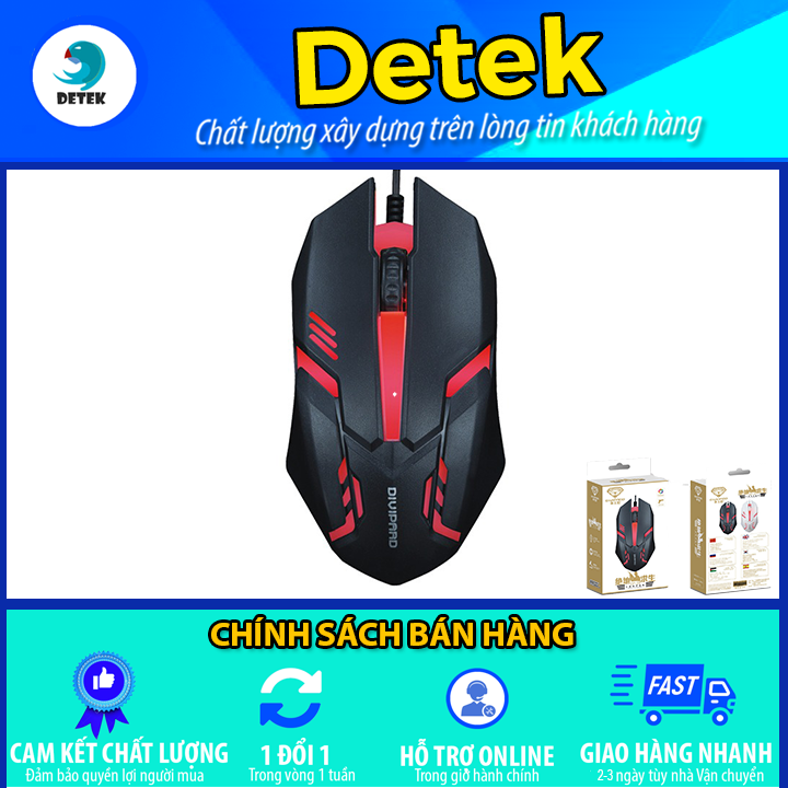Chuột game thủ có dây Divipard OP-20 LED