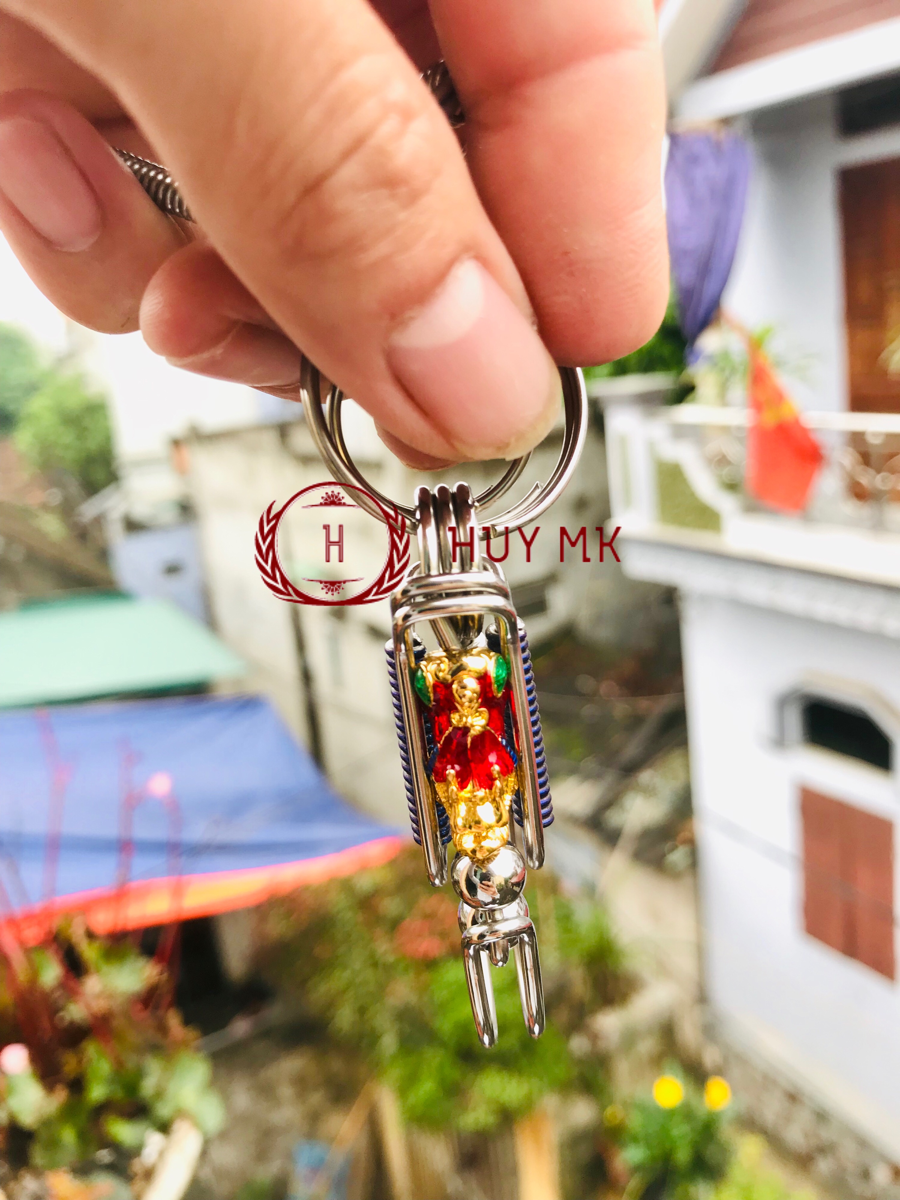 MÓC KHÓA THỦ CÔNG TỲ HƯU ĐỎ