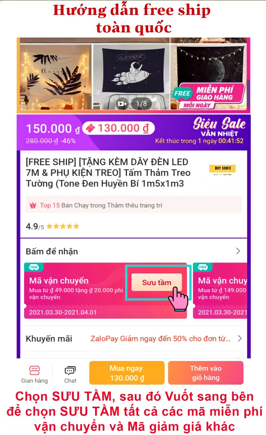 [FREE SHIP] [TẶNG KÈM DÂY ĐÈN LED 7m] Tấm Thảm Treo Tường (Trắng Đen Basic) Trang Trí Decor Nội Thất