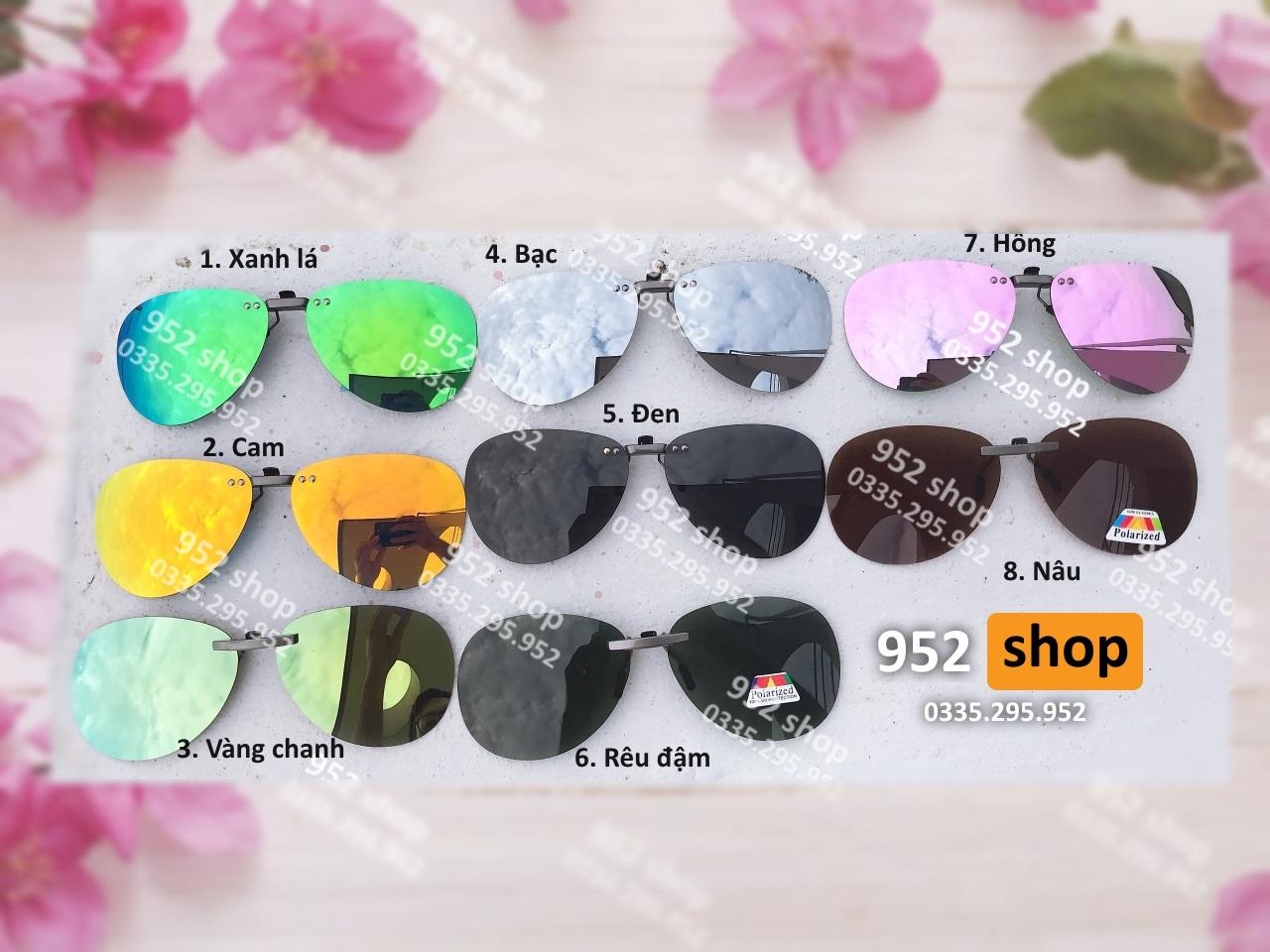 Kính mát kẹp cận, viễn thị Nam Nữ