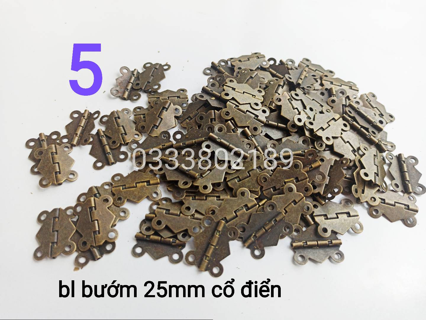 [Hcm]Set of 10 Mini Hinges.