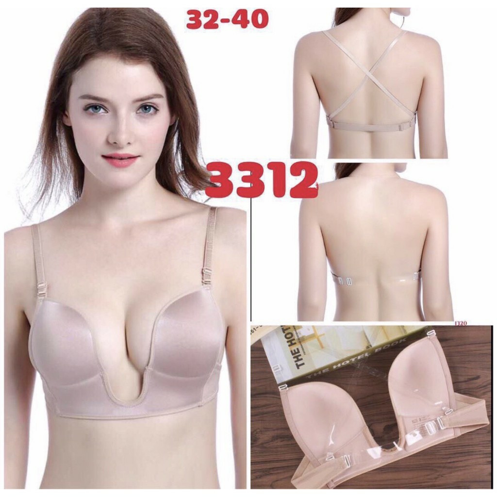 Áo Ngực Nữ hở ngực khoét sâu mặc hở lưng (Chuyên mặc đầm khoét sâu, đầm xẻ sexsy tặng dây)