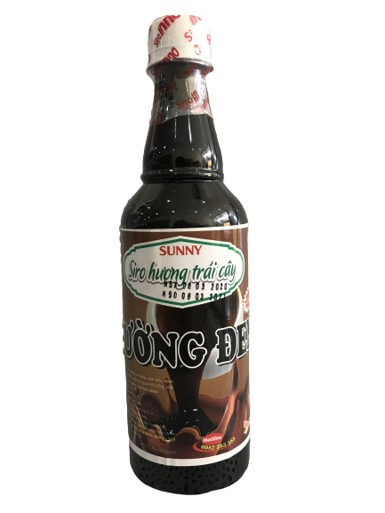 Siro hoa quả 600ml vị Đường đen