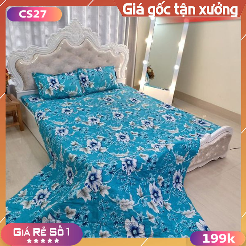 Trọn Bộ Chăn Ga Gối Chất Liệu Cotton Poly