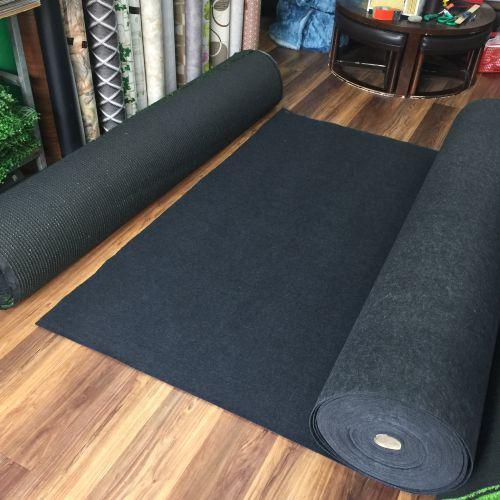 [HCM]Thảm nỉ trải sàn màu đen - 1m²