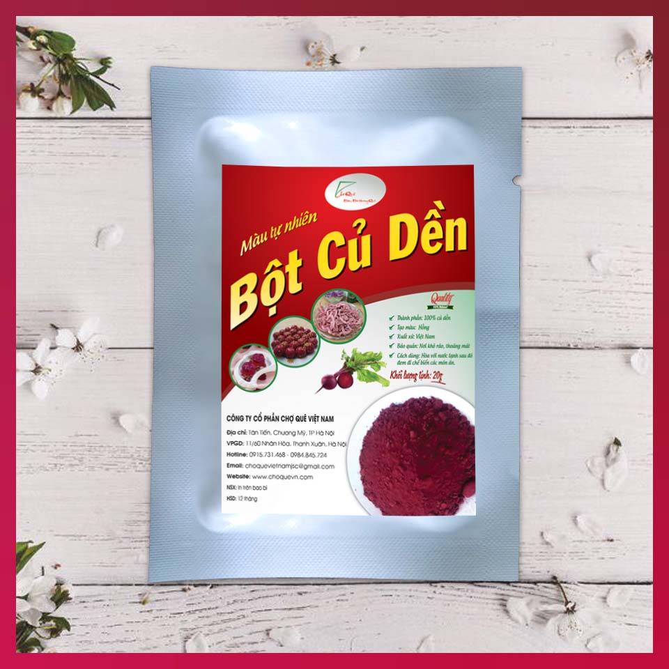 Combo 7 Gói Bột Tạo Màu Rau Củ Quả 20g