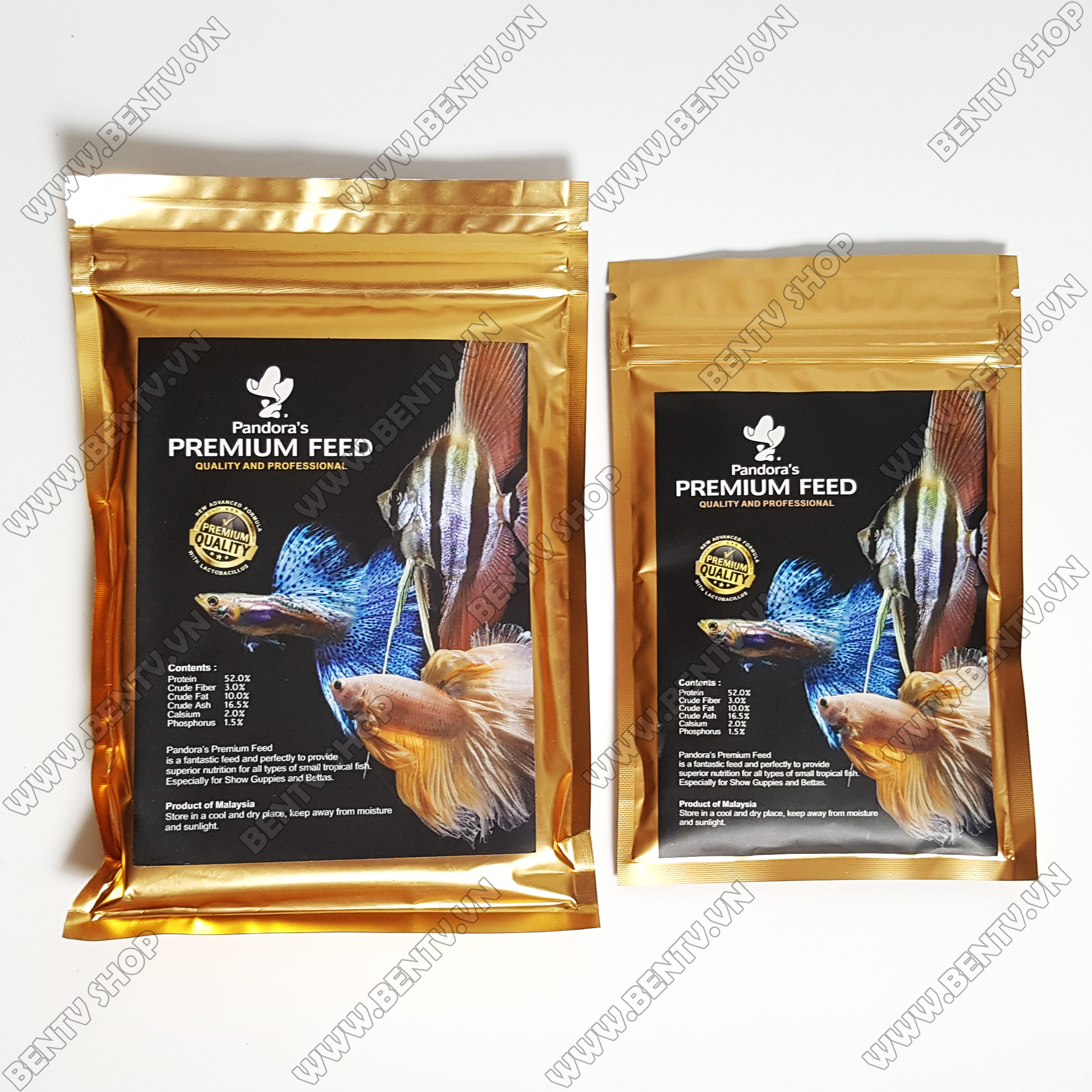 Cám Pandoras Gold - Thức Ăn Cho Cá Bảy Màu (100g)