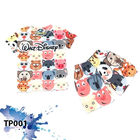 Quần áo bé gái và bé trai In 3D Hình Heo Hồng Kunkun TP001 - Đồ bộ bé trai và bé gái size đại cho bé từ 10kg - 60kg chất thun lạnh cao cấp thoáng mát, co giãn 4 chiều