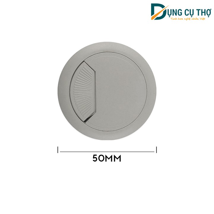 Nắp luồn dây điện tròn màu đen và trắng