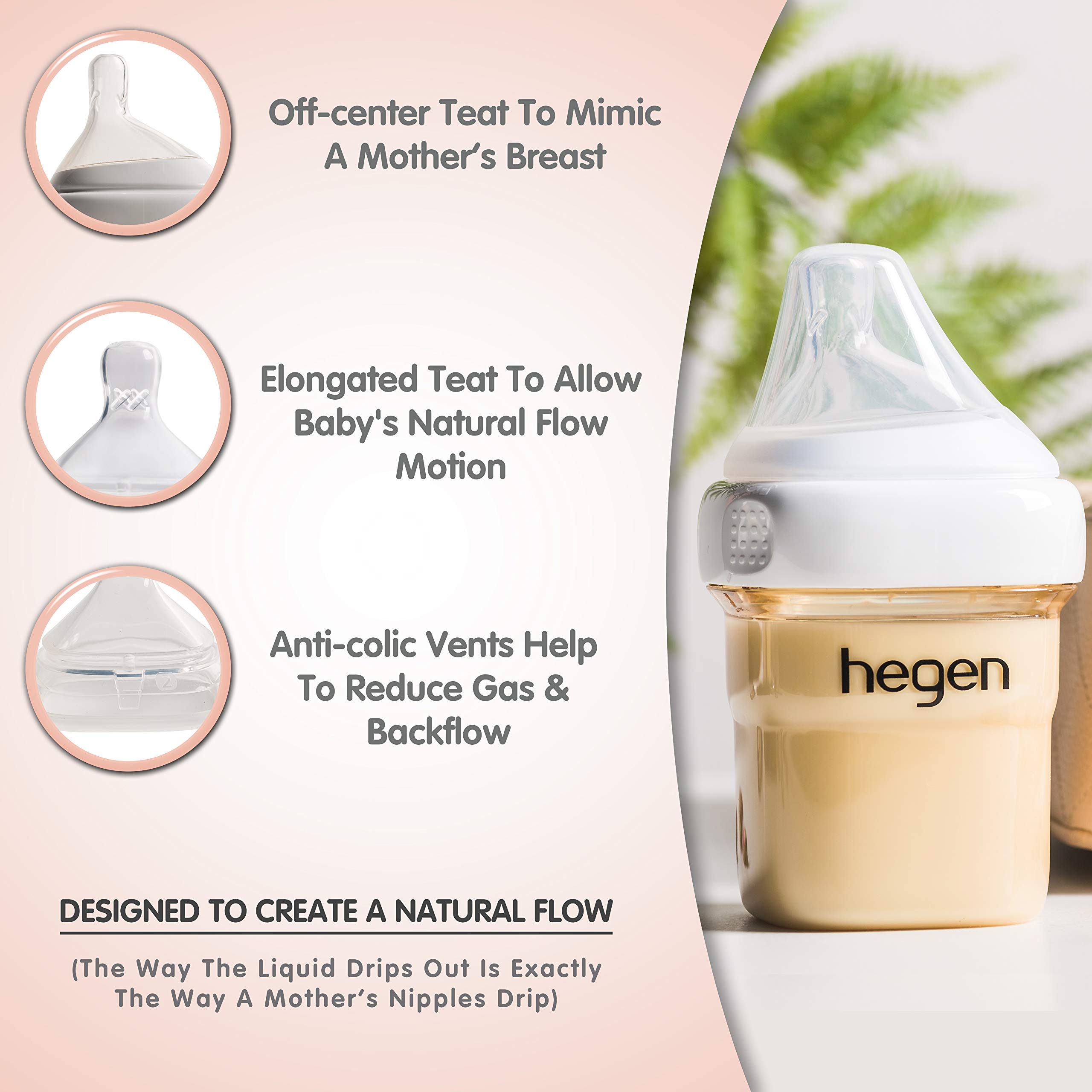 [CHÍNH HÃNG] Bộ bình sữa Hegen 150+240ml Cho bé từ 0-6 tháng