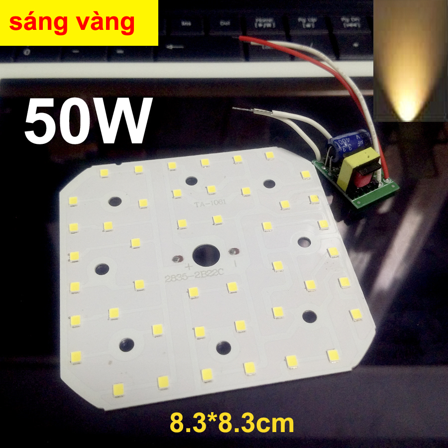 Chip LED BULB kèm Driver AC220V 50 ngàn giờ Sáng Vàng 5w 10w 20w 30w 40w 50w 60w