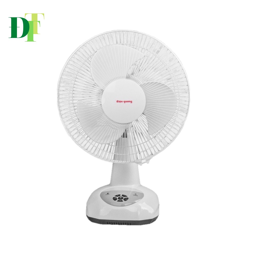 Quạt sạc 9 mức gió Điện Quang RF01 ( Màu trắng, có đèn ngủ )