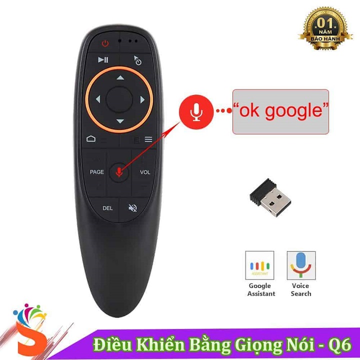 Điều Khiển Tìm Kiếm Giọng Nói G10S - ( Hỗ Trợ Cho Smart Tivi , Android Tivi Box ... )