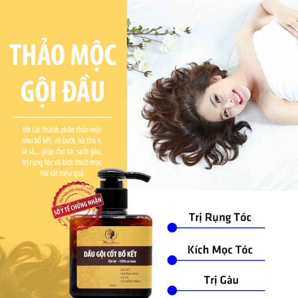Dầu gội cốt bồ kết 250ml Wonmom