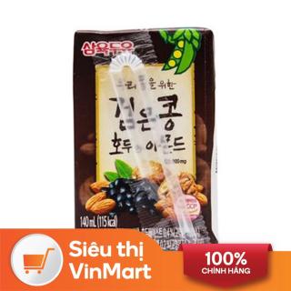 [Siêu thị VinMart] - Sữa đậu đen óc chó hạnh nhân Sahmyook hộp 140ml thumbnail