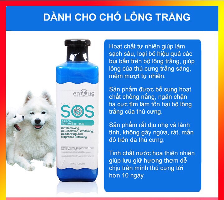 Sữa tắm SOS cho chó mèo