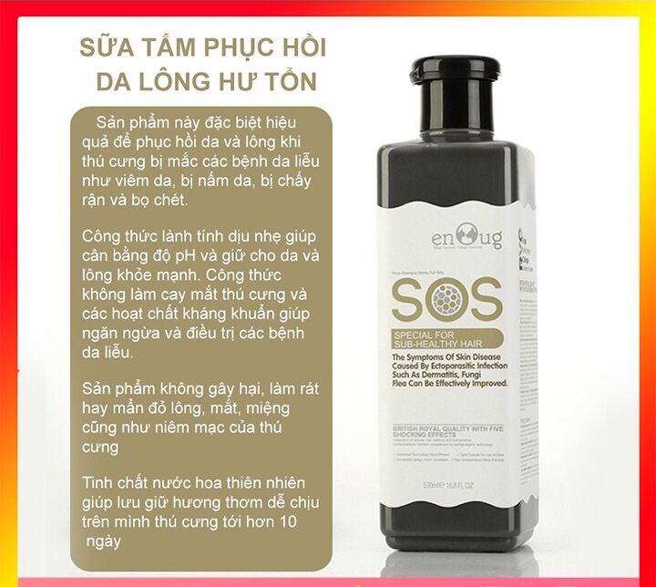 Sữa tắm SOS cho chó mèo