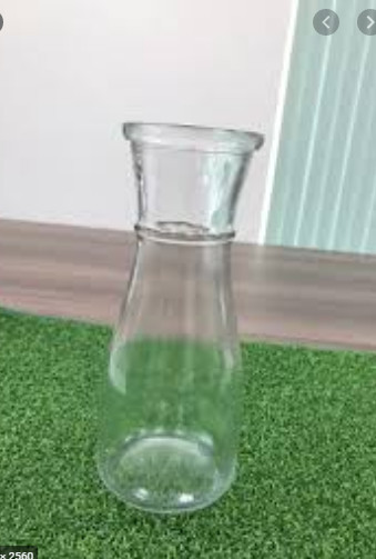 Bình Hoa Thủy Tinh Eo Trang Trí 350ML