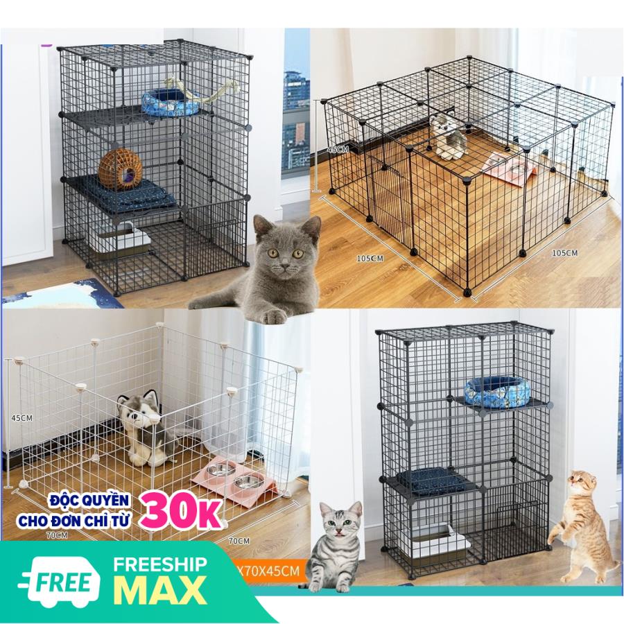 Tấm Lưới Sắt Ghép Chuồng Quây Thú Cưng ( 1 Tấm 35x35cm, Tặng 2 Chốt Nối)