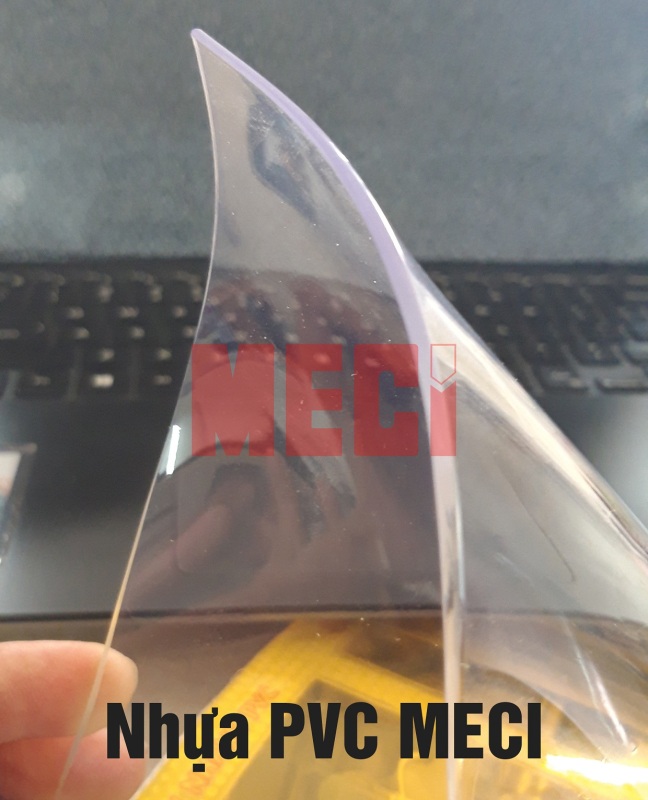 Tấm Nhựa PVC Dẻo Trắng Trong 2.0mm Rộng 200mm