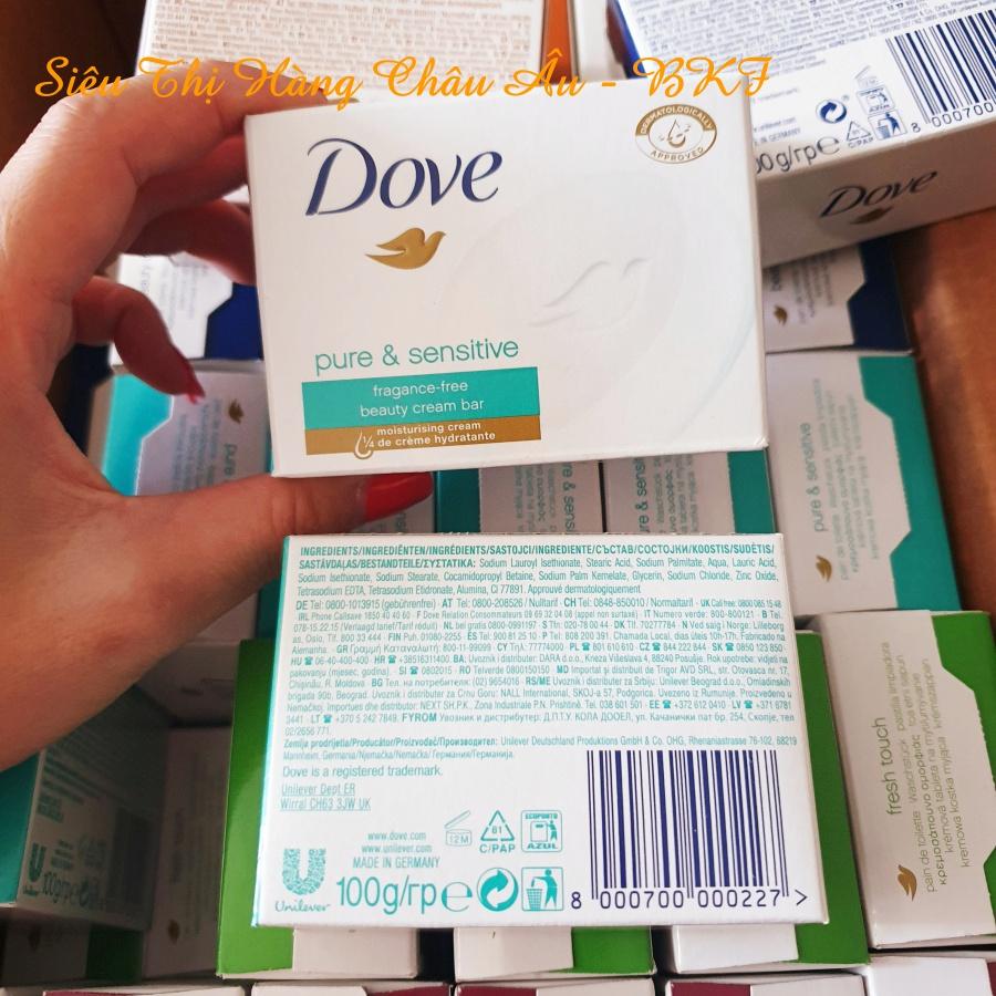 Cục xà bông Dove đủ màu mùi - 100g