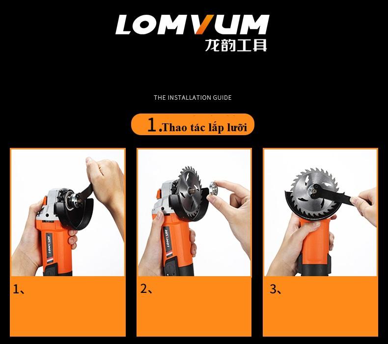 Máy mài máy cắt cầm tay LOMVUM