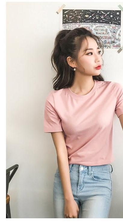 [HCM]Áo thun trơn nữ croptop form rộng