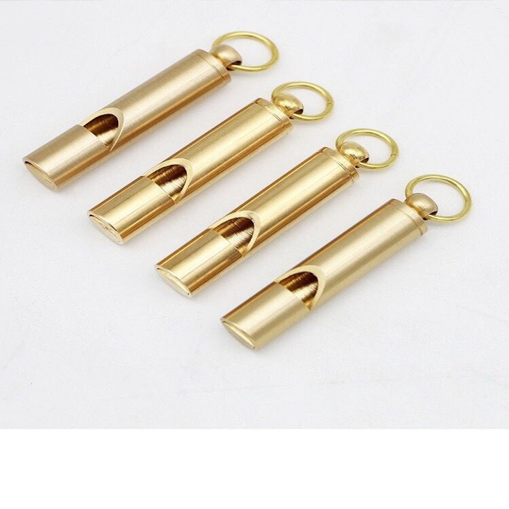 Còi bằng đồng kích thước 4,6x1x0,9cm, màu đồng - sp001520