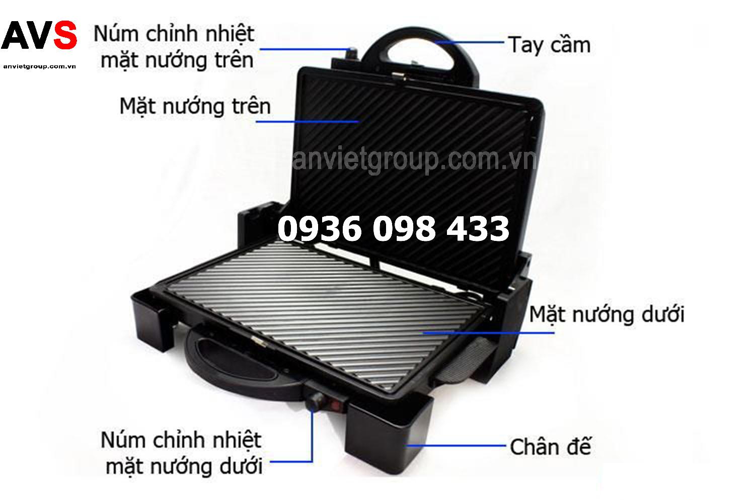 Máy kẹp nướng bánh mì Tiross TS-965