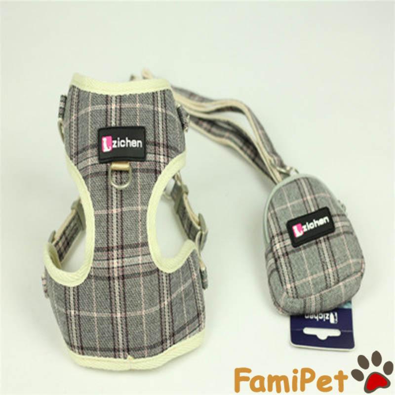 Yếm teddy cho chó mèo kèm túi và dây dắt