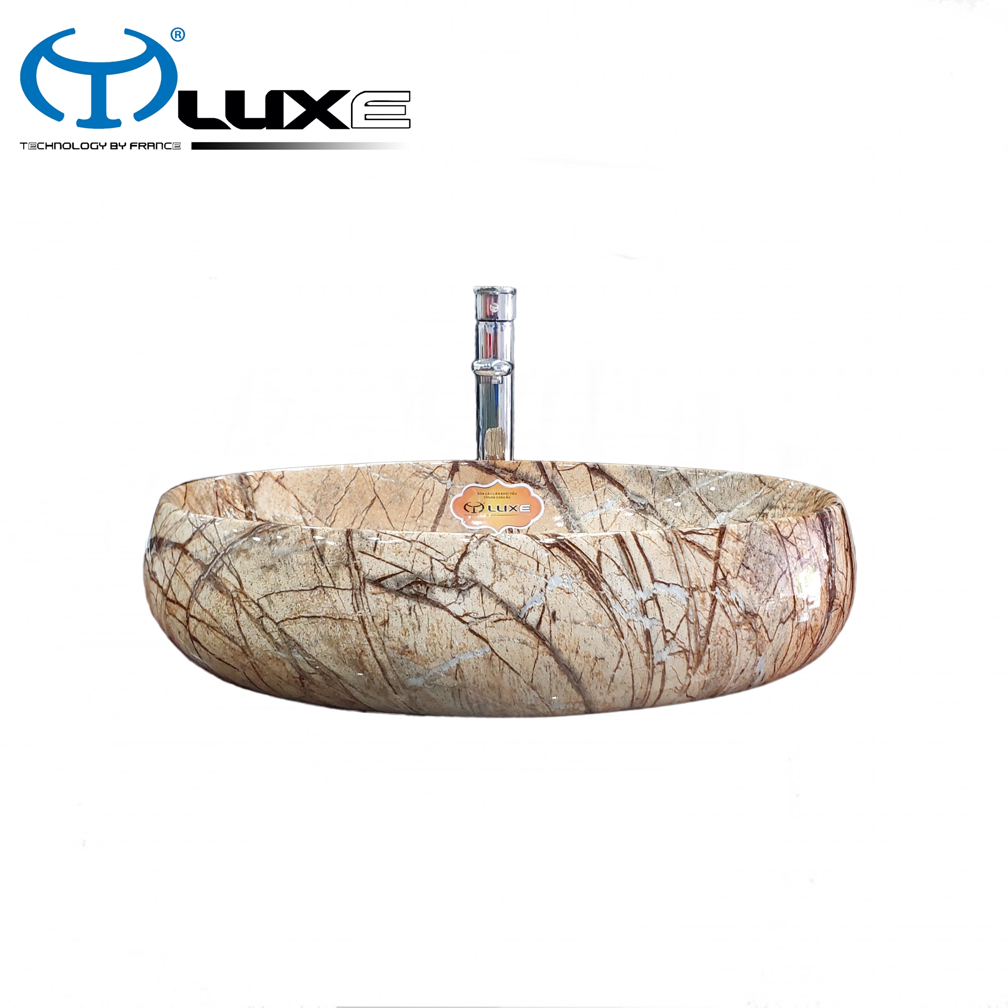 Chậu Lavabo vân đá cao cấp LUXE C105