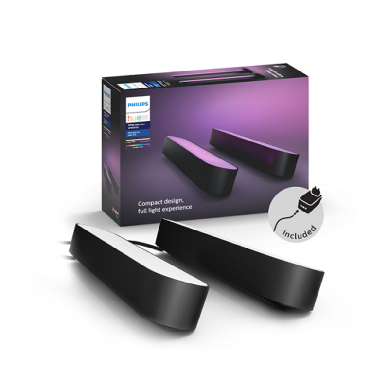 Bộ 2 đèn thông minh Philips Hue Play light Bar Double pack - Tặng kèm Hue Bridge