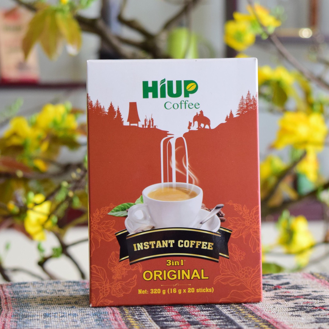 Cà Phê Hòa Tan 3in1 Nguyên Vị (20 gói x 16gr) - HIUP Coffee