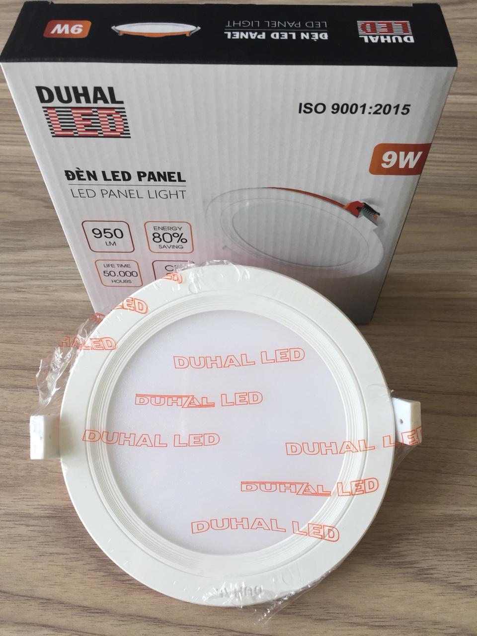 [HCM]3 Đèn DUHAL 9W âm trần Panel tròn siêu mỏng