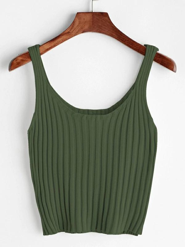 Áo thun ba lỗ body gân croptop