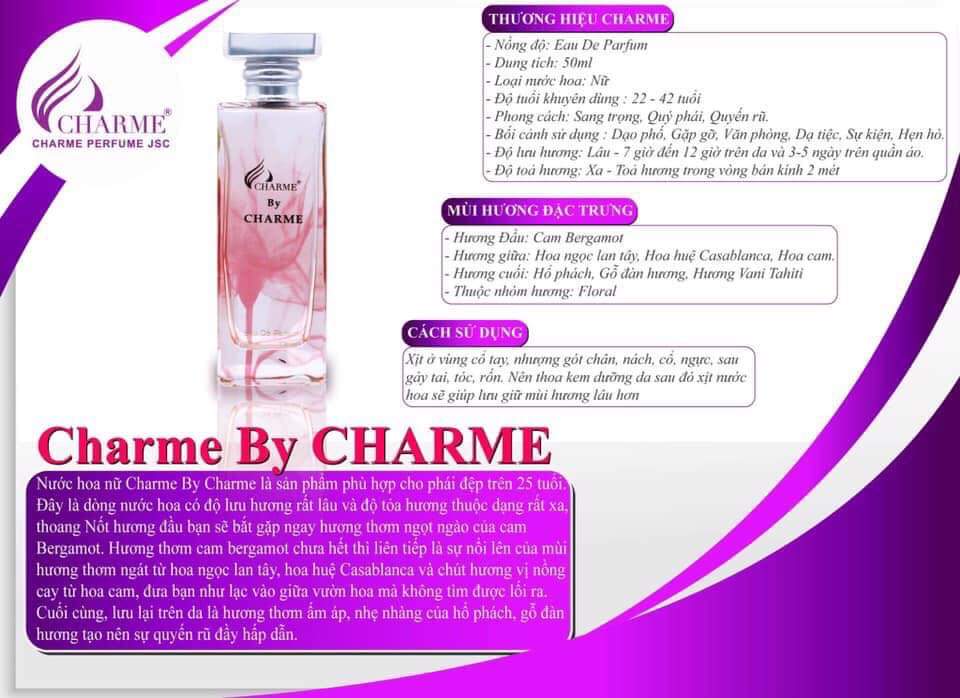 Nước Hoa Nữ By Cha rme 50ml