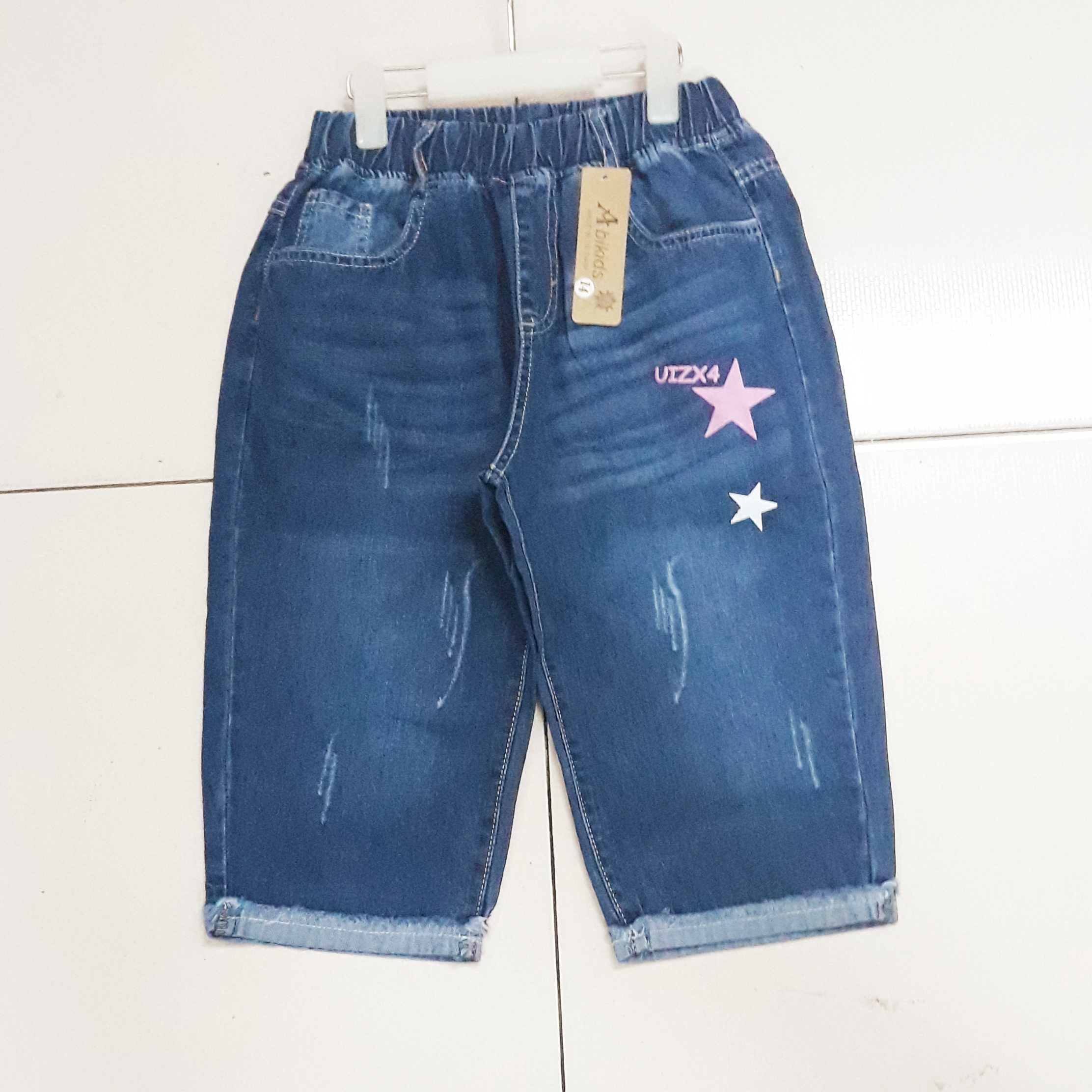 Mvn - quần jeans lửng size đại cho bé gái 23-53kg
