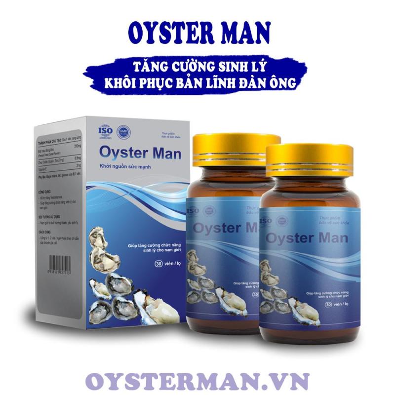 2 Hộp Hàu Oyster Man - Tăng Cường Sinh Lý Nam Giới, Hỗ Trợ Chữa Yếu Sinh Lý, Xuất Tinh Sớm