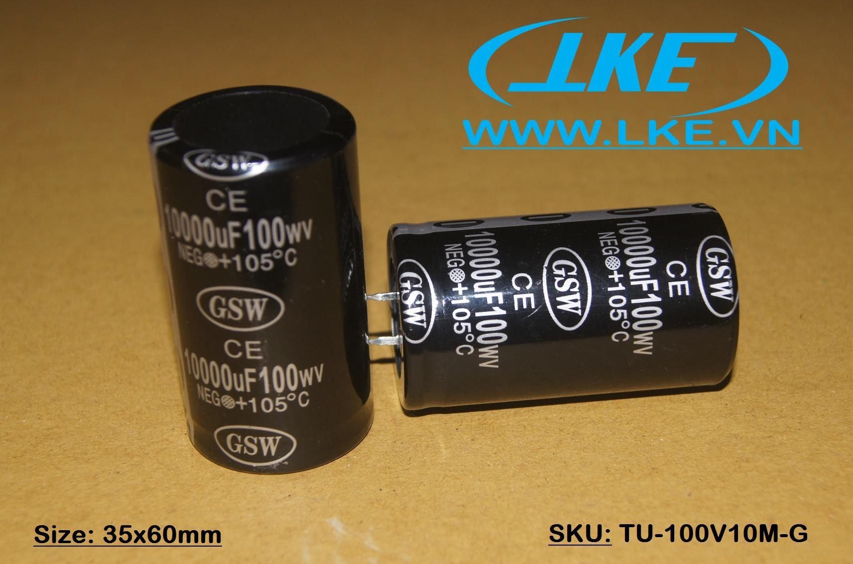[HCM]Tụ Nguồn 100V 10000uF GSW