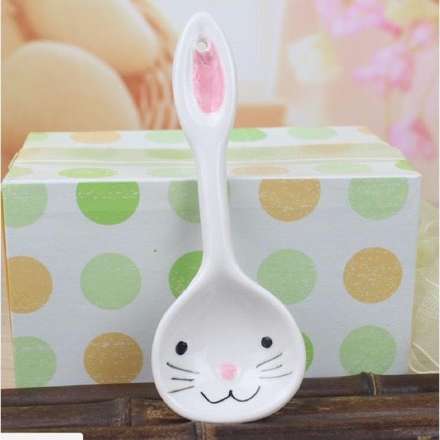 Thìa cà rốt/ thỏ gốm sứ cho bé