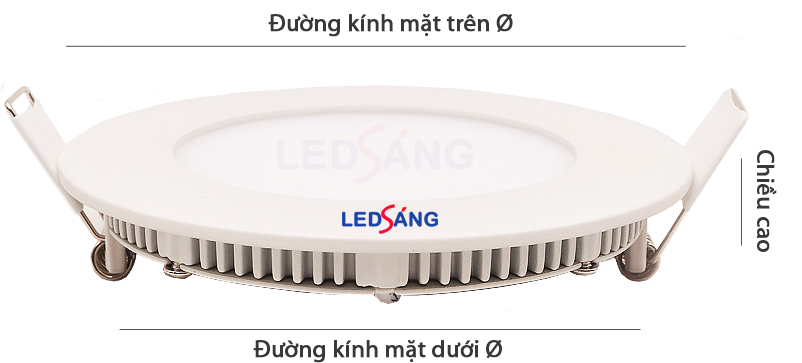 [HCM]Đèn LED âm trần vuông siêu mỏng SQ-3.5IN-6W